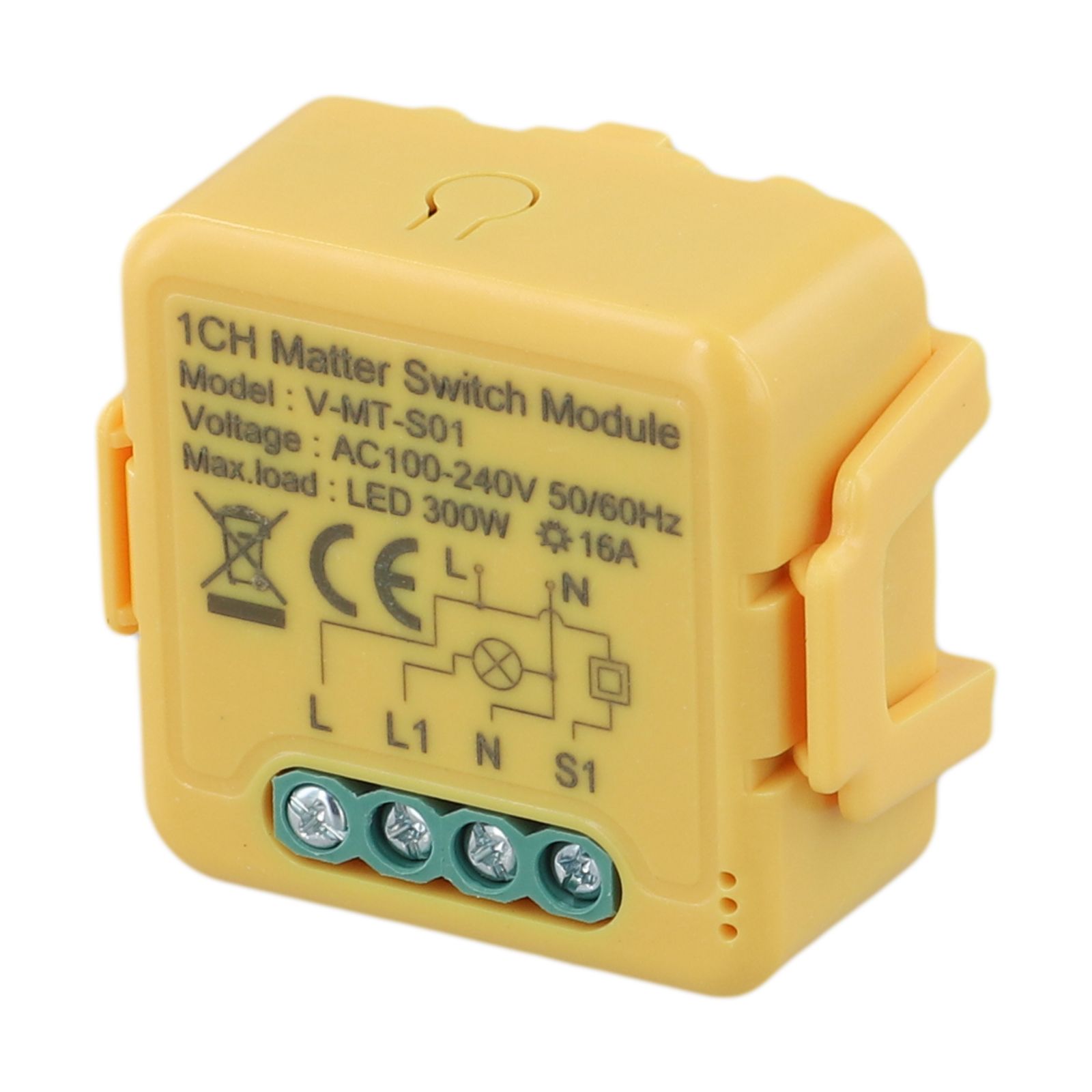 Smart Home Yellow - 16A Matter For Smart Home Relay