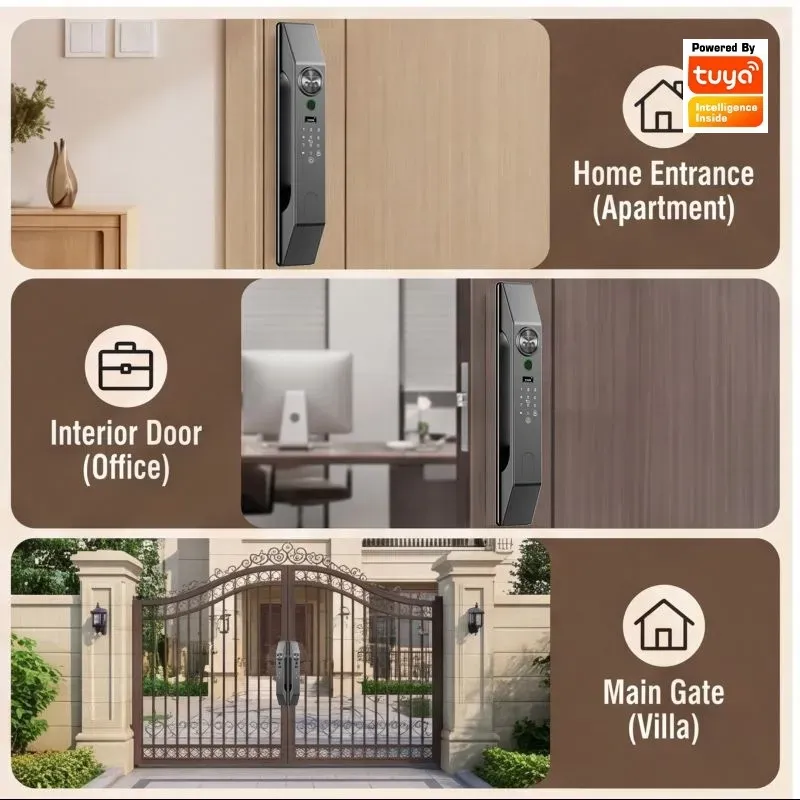 Multilingual Facial Recognitio - đánh giá và giá Smart Home Door Lock