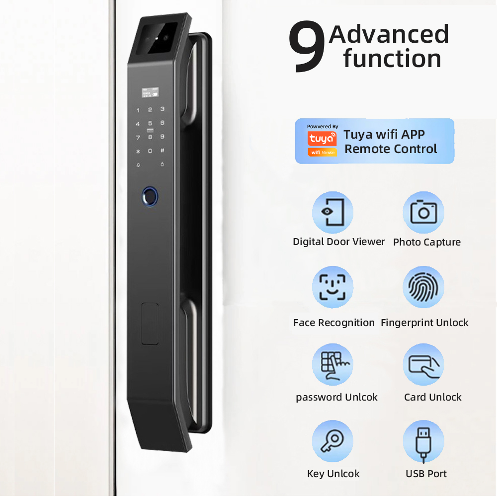 RAYKUBE DF14 Tuya WiFi 3D Face - đánh giá và giá Smart Home Door Lock