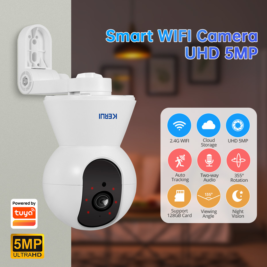 KERUI 4K 8MP Tuya Smart Mini W - đánh giá và giá Smart Home Camera Ezviz