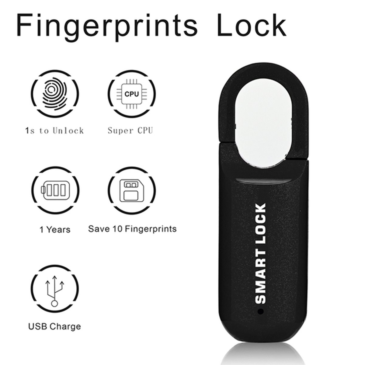 B44C 2X Fingerprint Padlock M0 - đánh giá và giá Smart Home Door Lock